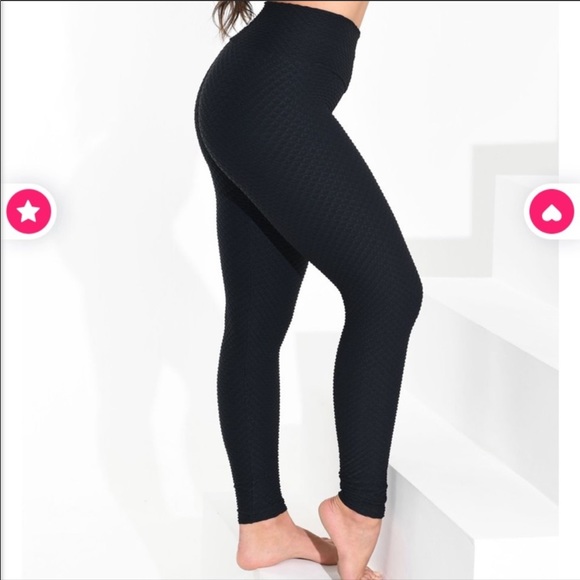 Black Booty by Brabants Croco Leggings - Picture 2 of 2